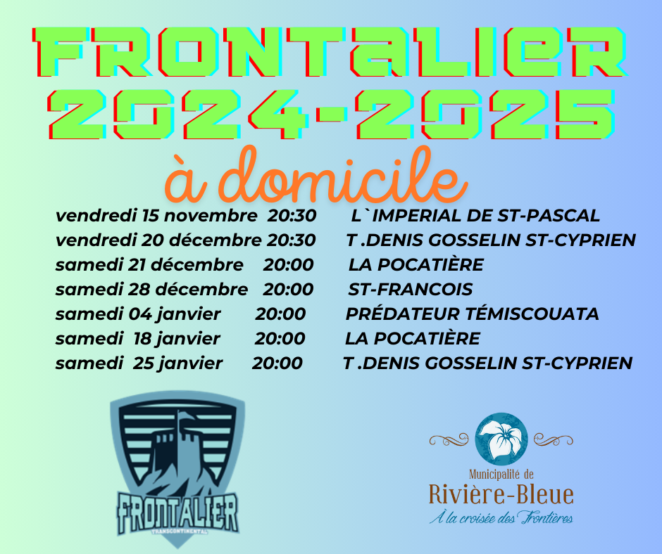 saison 2024 2025 FRONTALIER